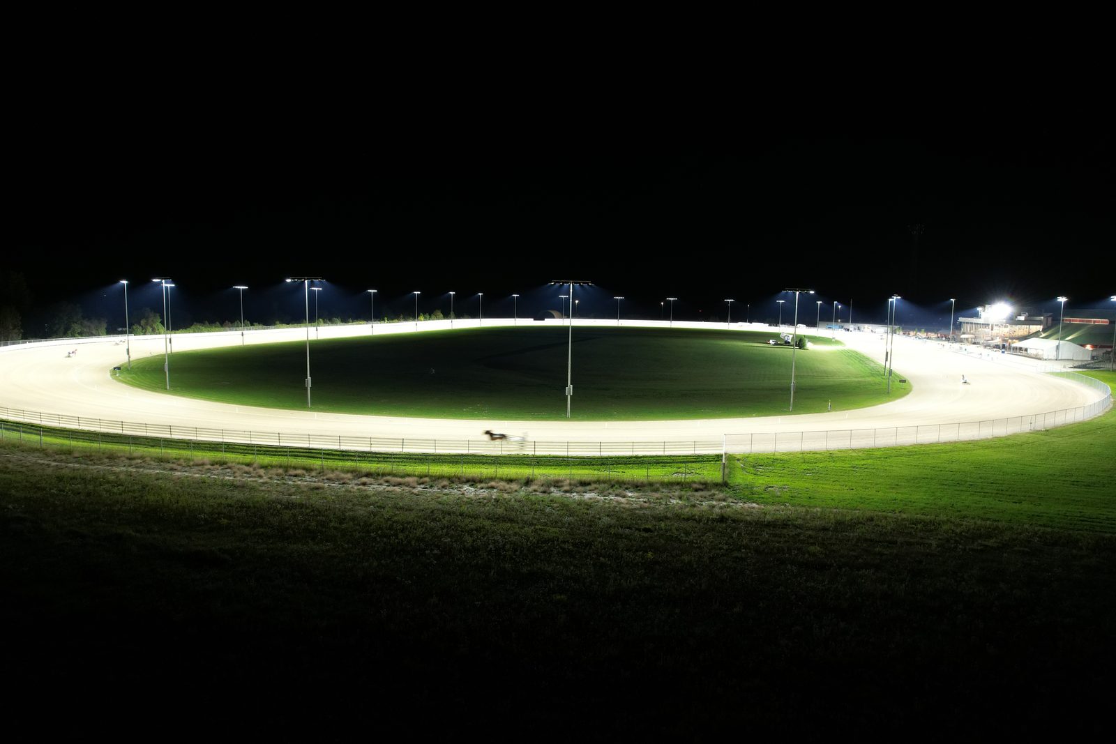 Grand River Raceway track lighting at night 19