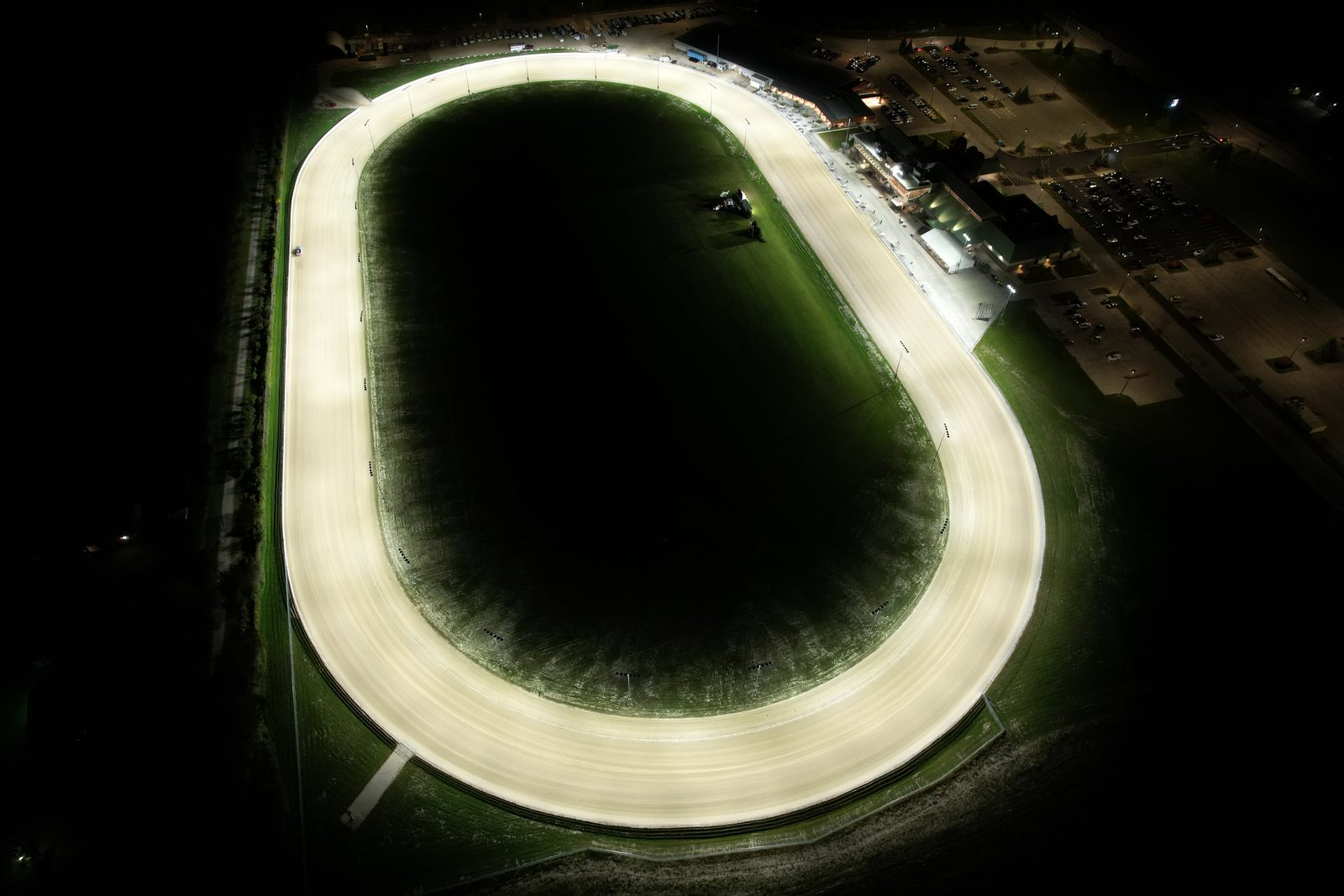 Grand River Raceway track lighting at night 23