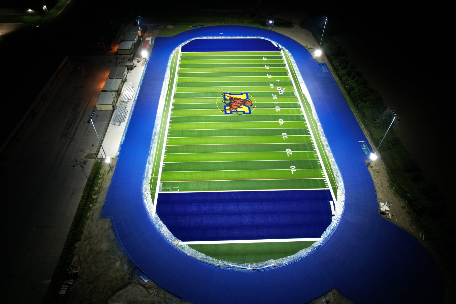 Mayfield football field lighting